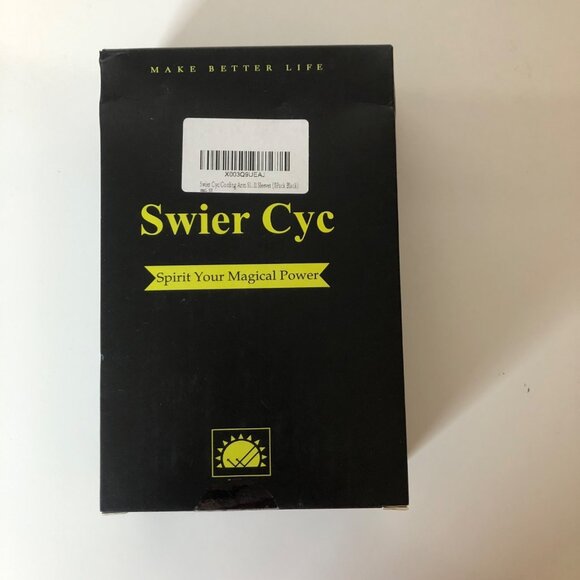 Swier Cyc Cooling Arm Sleeves Black Sports 5 Pack NEW - Picture 2 of 6